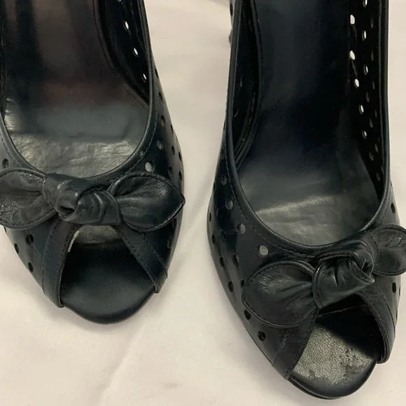 Maripe Dark Blue Stiletto Heels - Picture 3 of 8